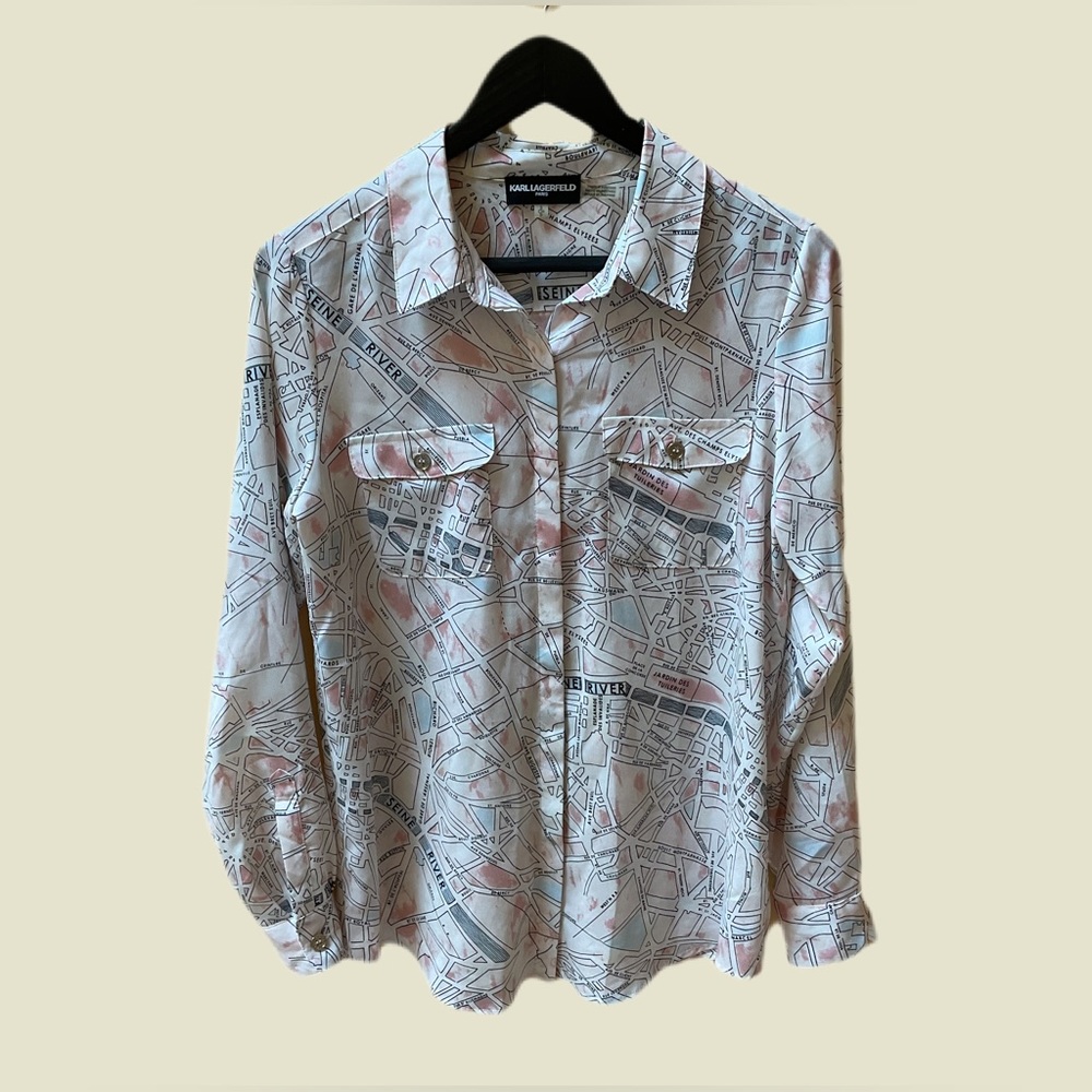 Karl Lagerfeld size small blouse.